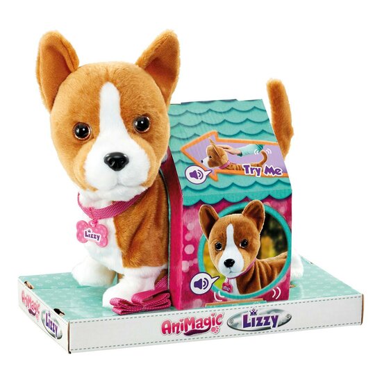 Animagic Lizzy Corgi Hond Interactieve Knuffel