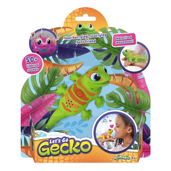 Animagic Robot Gekko - Groen