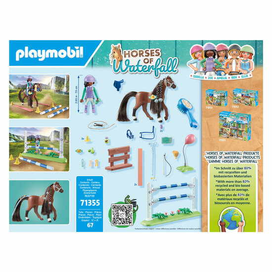 Playmobil Horses of Waterfall Zoe en Blaze Speelset - 71355