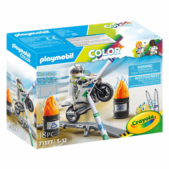 Playmobil Color Motorcrossmotor - 71377