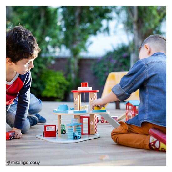 Tidlo Houten Garage met Wasstraat