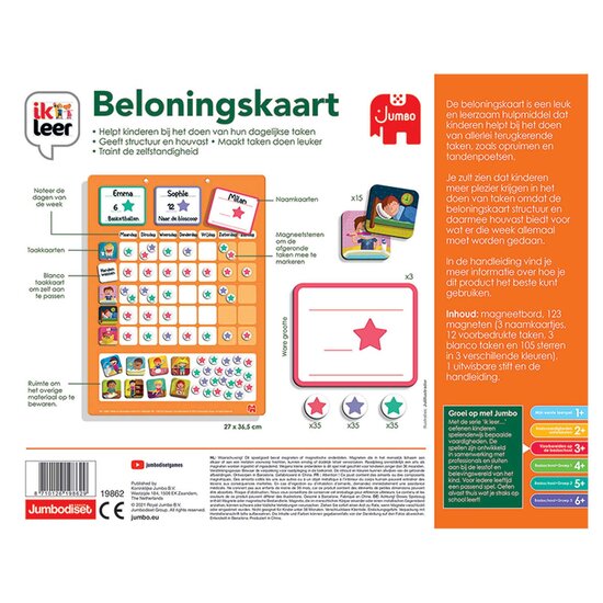 Jumbo Ik leer Beloningskaart Educatief Spel