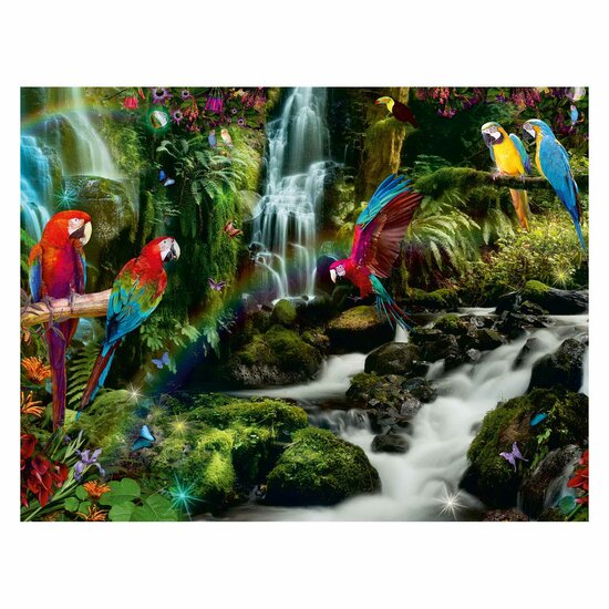 Bonte Papegaaien in de Jungle Legpuzzel, 2000st.