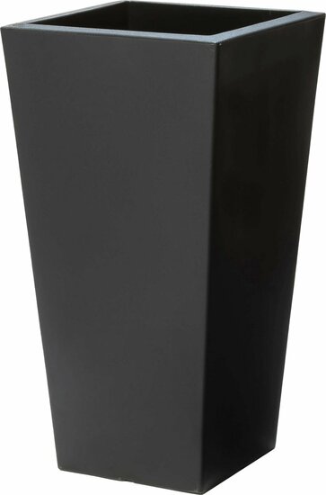 Tremont Vierkant Conische Bloempot Groot - Onyx Black