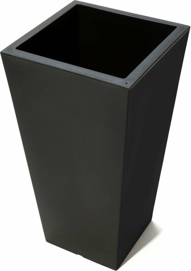 Tremont Vierkant Conische Bloempot Groot - Onyx Black