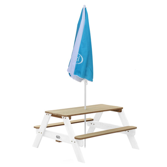 AXI Parasol ⌀125 cm - Blauw/wit