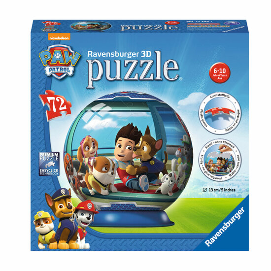 PAW Patrol Puzzelbal, 72st.