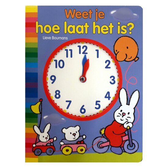 Kartonboek Weet je hoe laat het is?