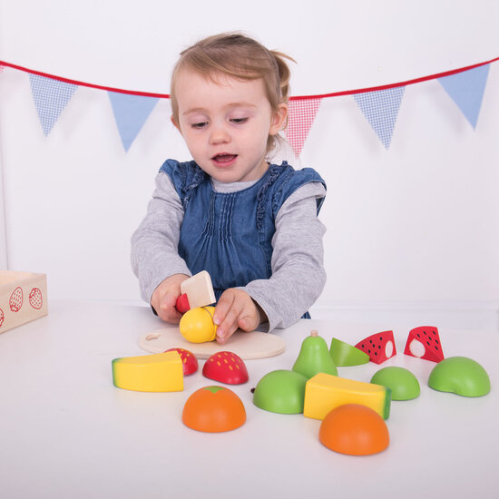 Bigjigs Houten Kistje met Snijfruit