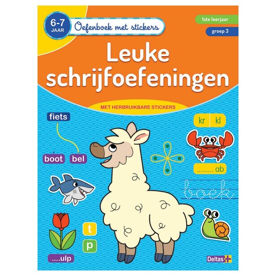 Oefenboek met Stickers - Leuke Schrijfoefeningen (6-7 jaar)