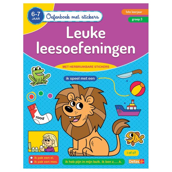 Oefenboek met Stickers - Leuke Leesoefeningen (6-7 jaar)