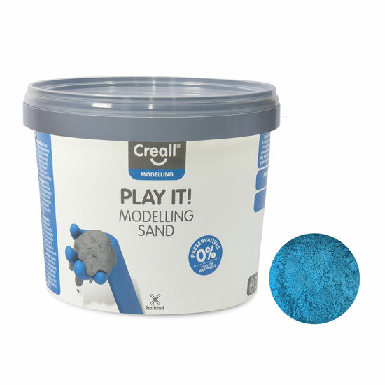 Creall Play It Speelzand Blauw, 750gr.