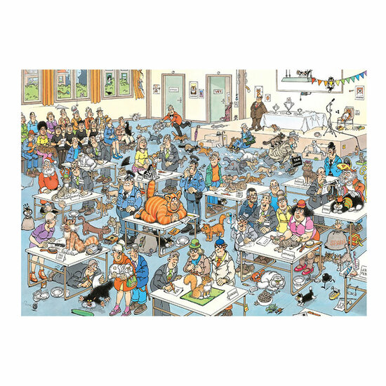 Jan van Haasteren Legpuzzel - Kattenshow, 2000st.