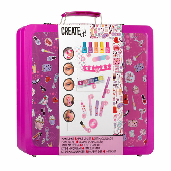 Create It! Make-Up Set Neon/Glitter in Blik