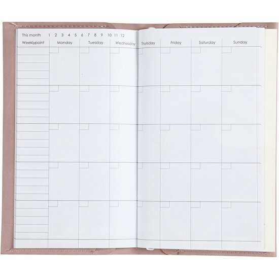 Planner Bulletjournal Roze