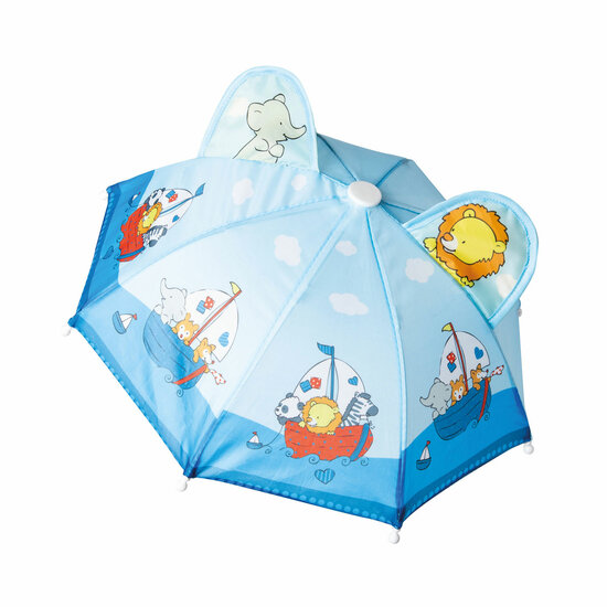 Poppen Regencape met Paraplu en Laarzen, 28-35 cm