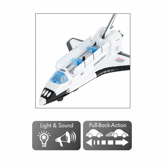 Spaces Xplorers Space Shutle Die-cast Licht en Geluid