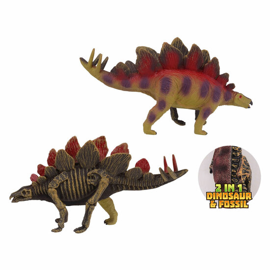 Animal World Tweezijdige Dino - Stegosaurus