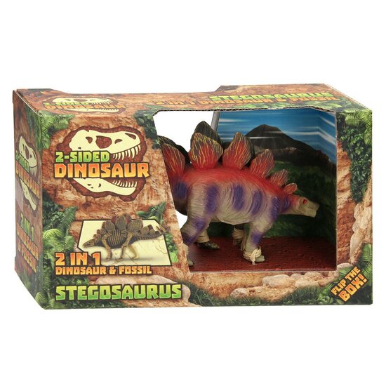 Animal World Tweezijdige Dino - Stegosaurus