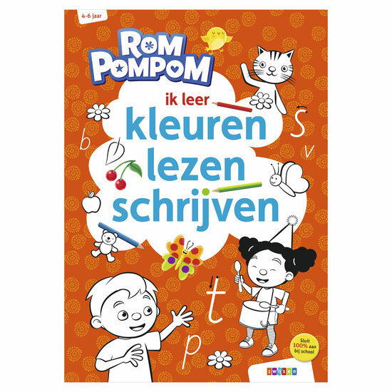 Rompompom ik leer kleuren, lezen en schrijven (4-6 jaar)