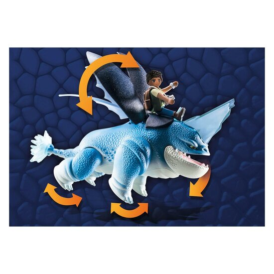 Playmobil Dragons: The Nine Realms Plowhorn &amp; D&#039;Angelo - 71082