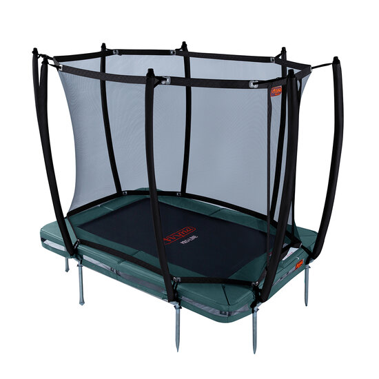 Avyna Trampoline InGround 215x155 (203) met net | Groen