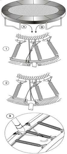 Trampoline Rand InGround 300x225 Ivoor | Avyna