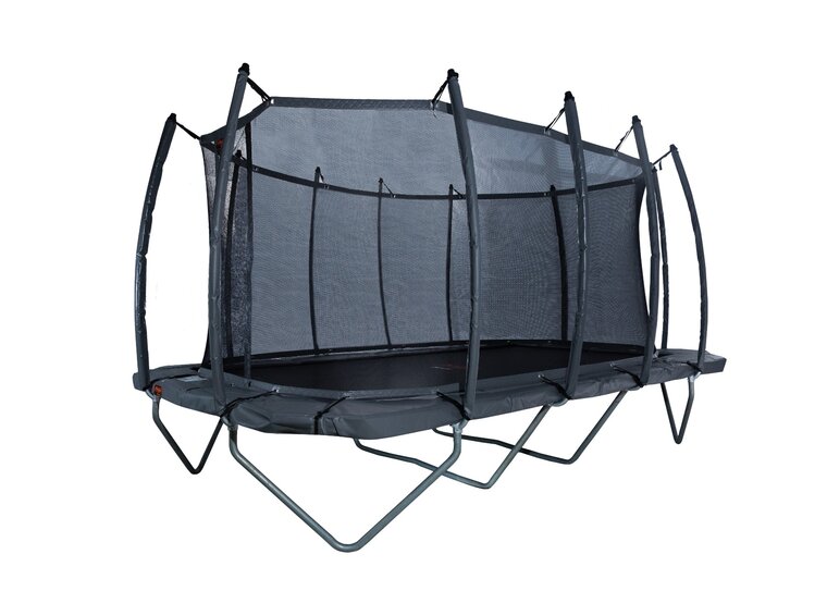 Avyna Trampoline Opbouw 520x305 (352) met net &ndash; Grijs