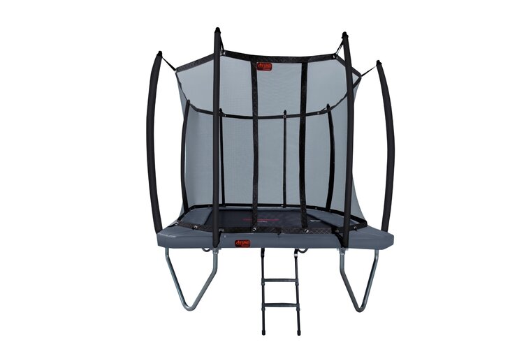 Avyna Trampoline Opbouw 380x255 (238) met net &ndash; Grijs