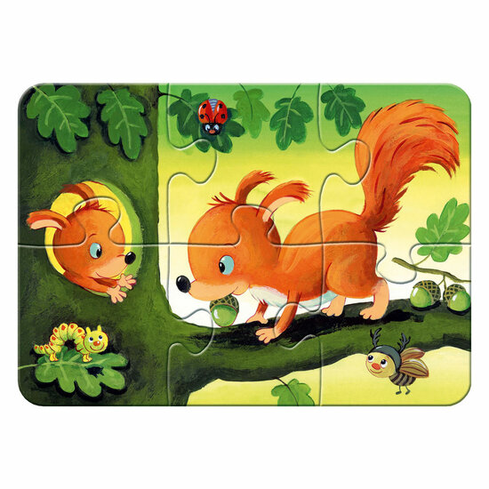 Legpuzzel Kleine Dierenfamilies, 4in1