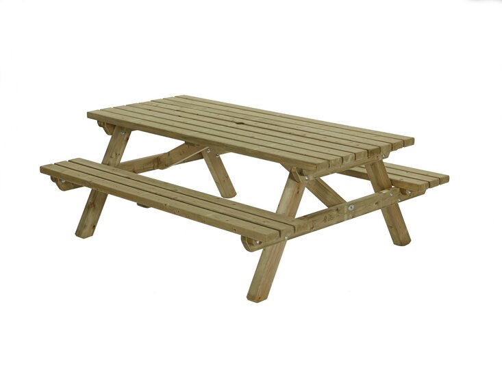 Houten Picknicktafel 200x160cm