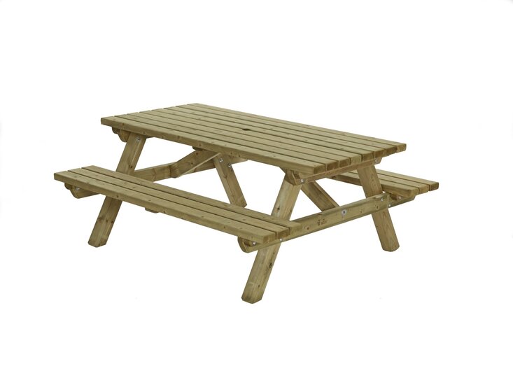 Houten Picknicktafel 180x160cm, 45mm