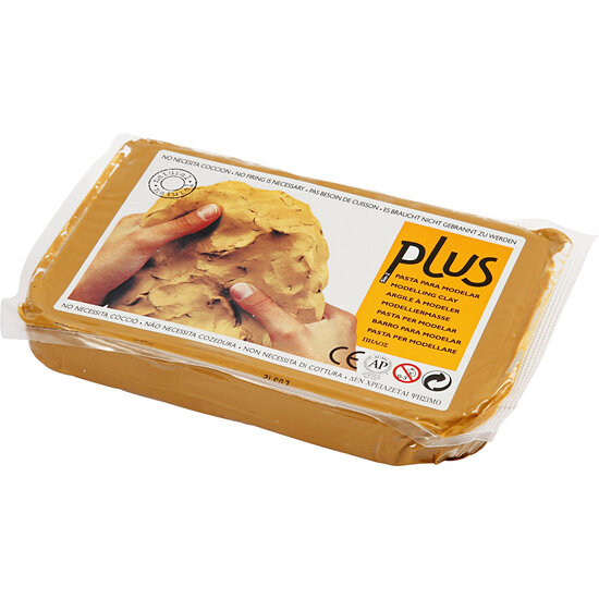 Zelfhardende Klei, Currykleur, 1000 gr