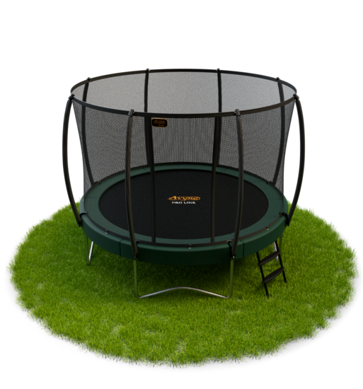 Avyna Trampoline Opbouw &Oslash;365 met veiligheidsnet &ndash; Groen