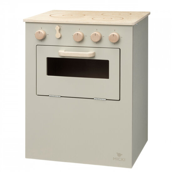 Micki Premium houten speelkeuken (beige)