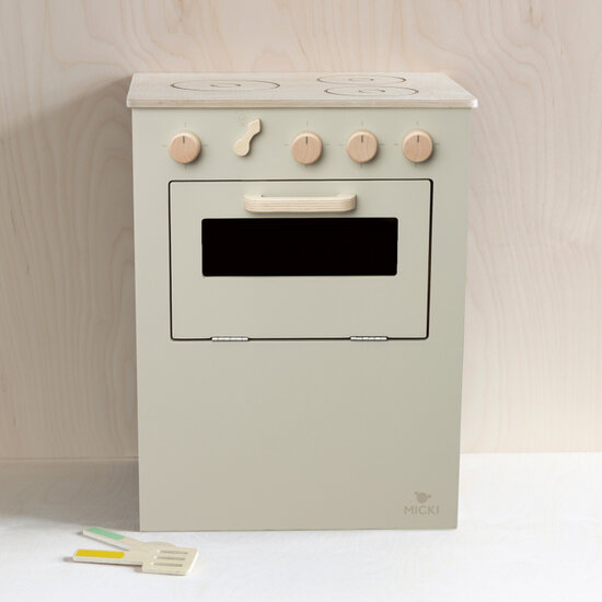 Micki Premium houten speelkeuken (beige)