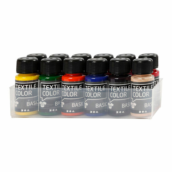 Textile Color Semi-dekkende Textielverf, 12x50ml