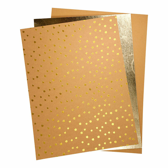 Faux Leather Papier, 3 Vellen