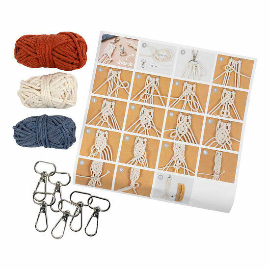 Mini Hobbyset Macrame Sleutelhangers