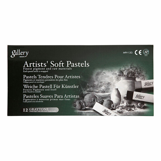 Gallery Soft Pastel Set Zwart/Wit Harmonie, 12st.