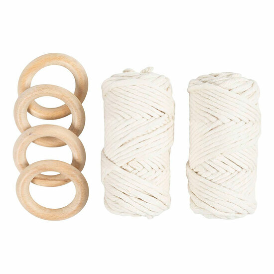 Hobbyset Macrame Tafeldecoratie Off-white