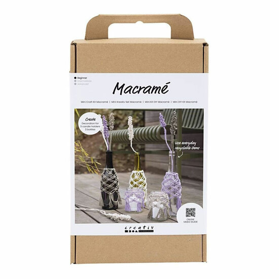 Hobbyset Macrame Glasdecoratie