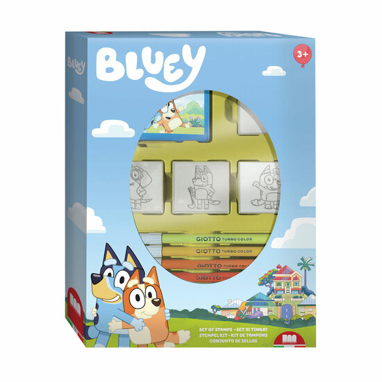 Bluey Stempelset met 4 Stempels