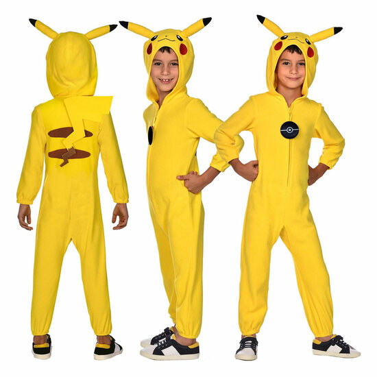 Kinderkostuum Pokemon Pikachu Onesie, 4-6 jaar