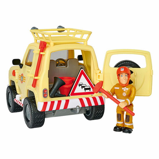 Brandweerman Sam Mountain 4x4 Jeep met Figuur