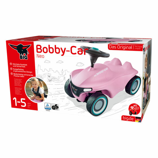 BIG Bobby Car Neo Roze Loopauto