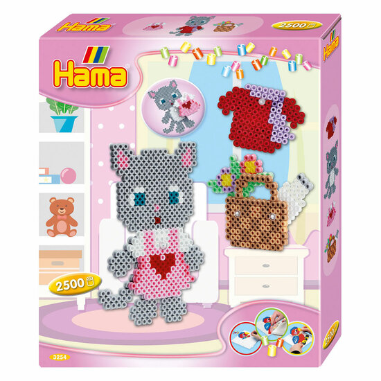 Hama Strijkkralenset Gift Box - Kat Verkleden, 2500st.