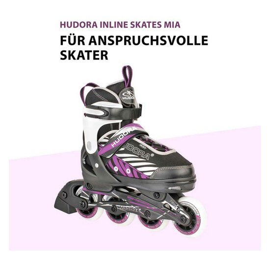 HUDORA Kinder Skeelers Mia Paars, mt 29-32