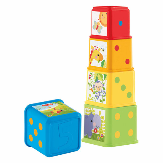 Fisher Price Stapel &amp; Ontdek Blokken, 5dlg.