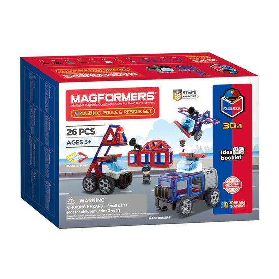 Magformers Amazing Politie &amp; Redding Set, 26dlg.